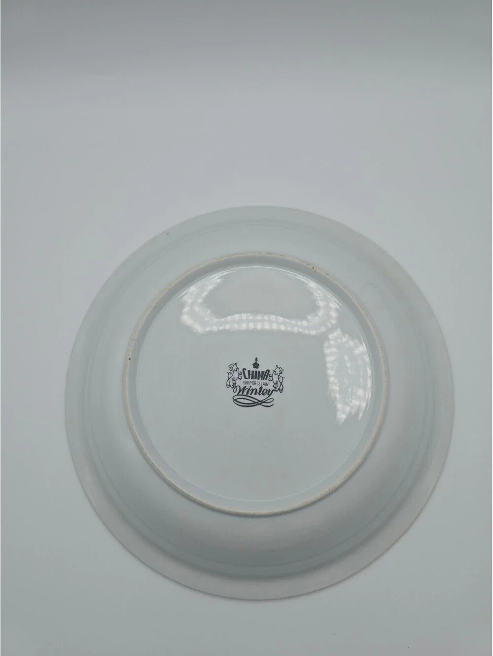 Vintage Winley Fine Porcelain China Apple Pie Recipe Pie Dish